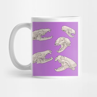 North American Predator Skulls Purple Mug